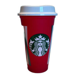 STARBUCKS 2023 Holliday Metalic Red Reusable Travel Cup, New